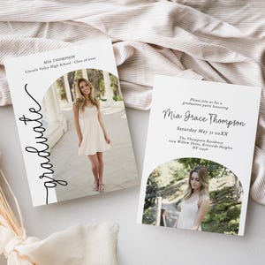 Graduation Party Invitation Template, Senior Grad Party Invitation, Editable Graduation Party Invite, Class of 2025 Graduation Announcement