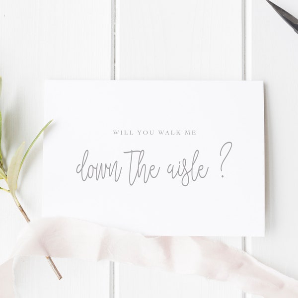 Will You Walk Me Down The Aisle Card, Wedding Card For Dad, Step Dad Aisle Wedding Card, Will You Give Me Away, Uncle Wedding Day Card #011