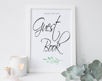 Printable guest book | Etsy