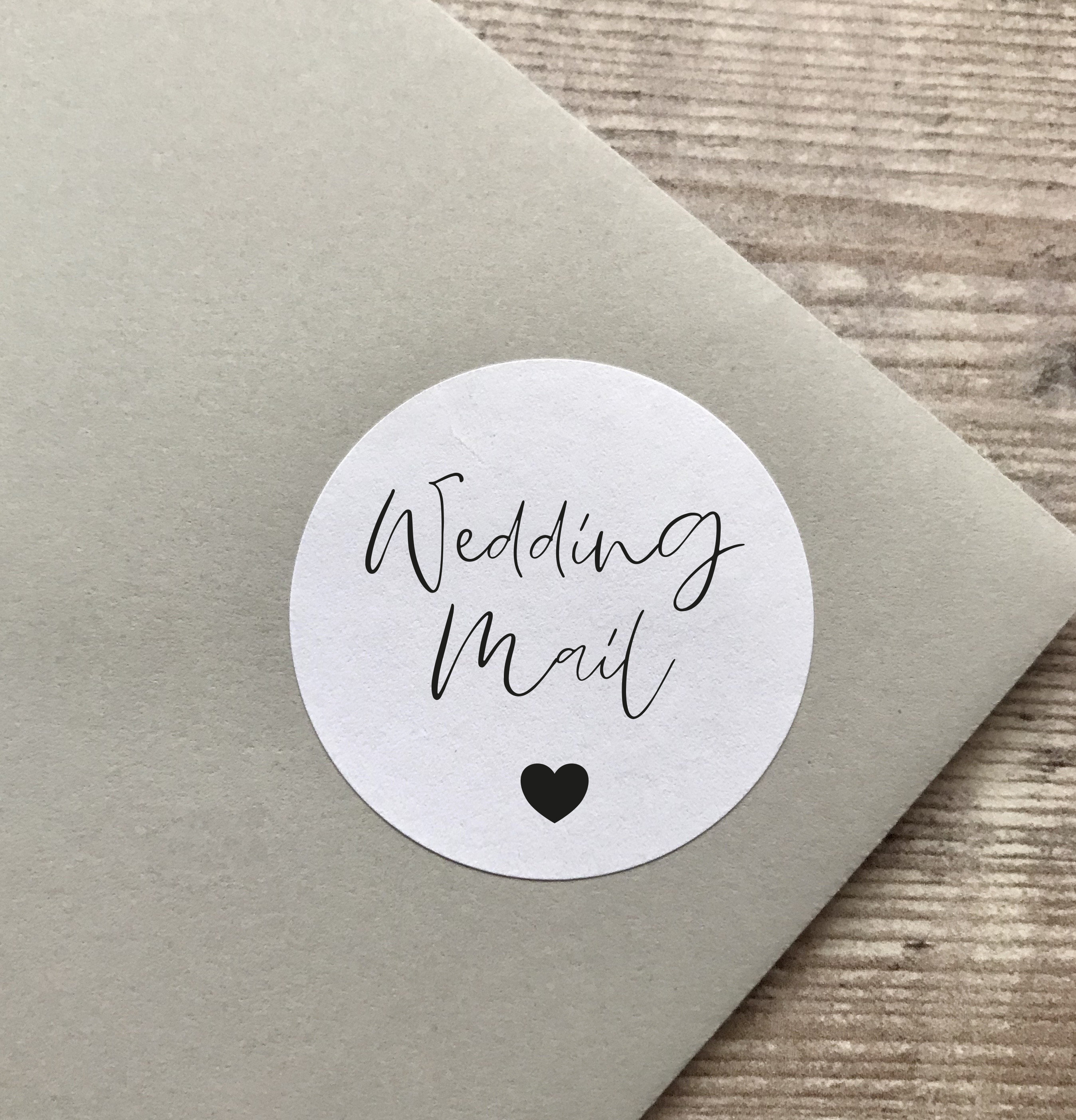 Wedding Mail Stickers, Wedding Stickers, Wedding Invitation Stickers, Envelope  Seals 