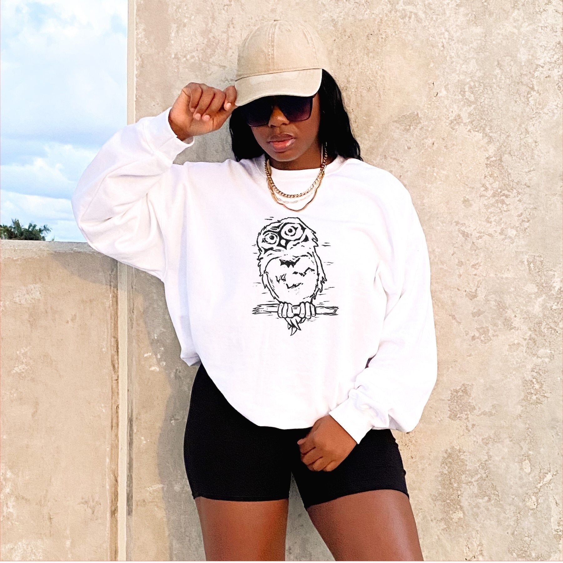Little Owl Crewneck Sweatshirt