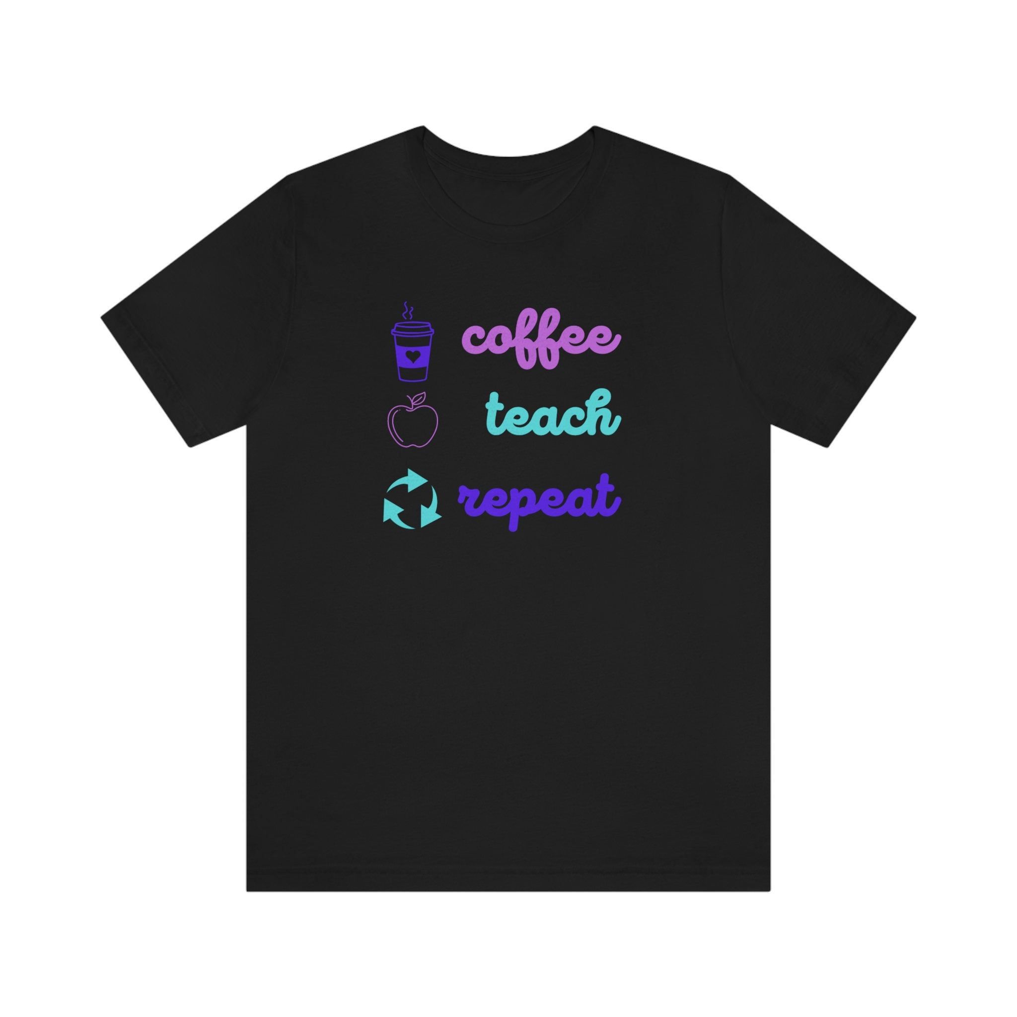 Sottobicchiere Gift Base "Teach Marchio Caffè Repeat" – Regalo Simpatico Per Gli Amanti Del Caffè! 9x9 Cm, Finitura Lucida
