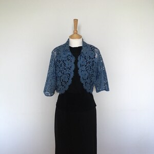 Duck egg blue bolero jacket discount