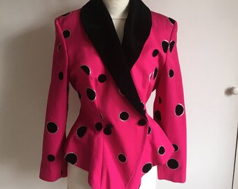 Stunning Hot Pink Vera Mont Ring Master/Dinner Jacket Size 38