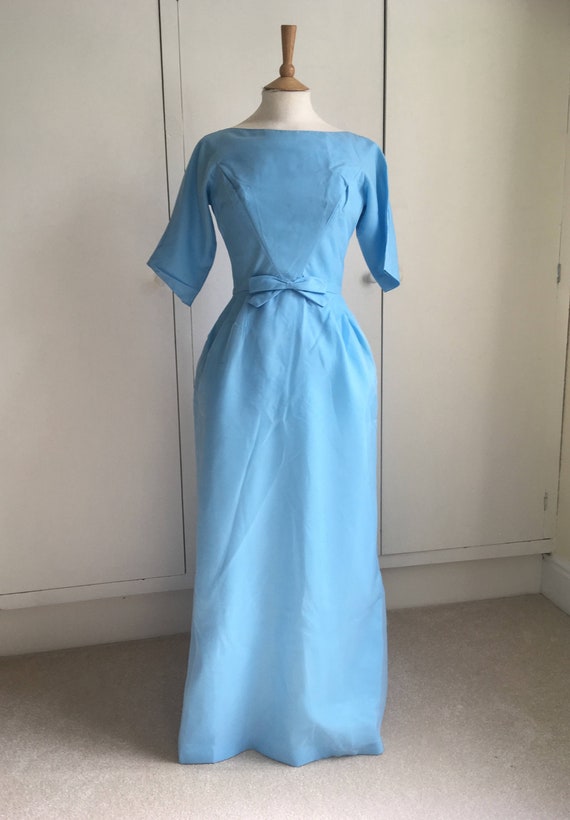 duck egg blue prom dress