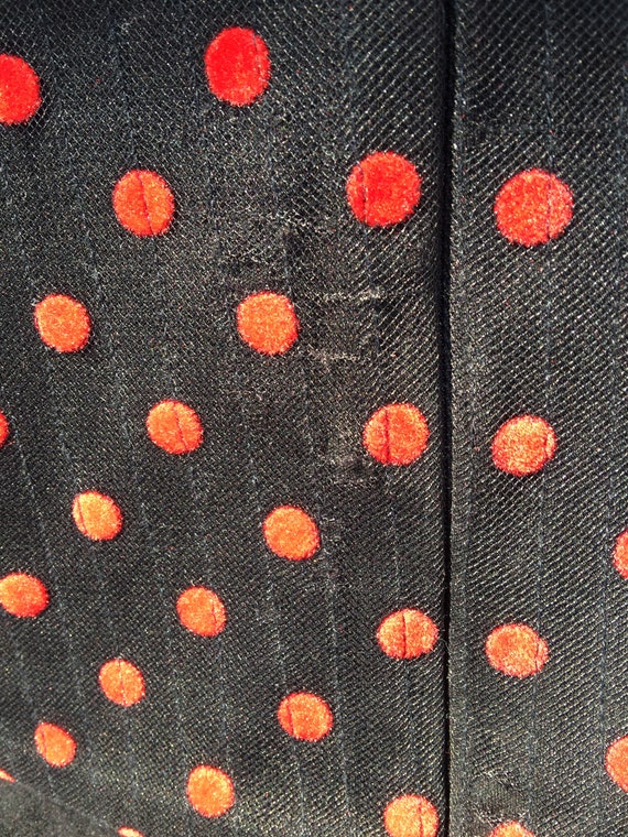 Vintage 1960's red polka dot front cropped jump s… - image 6