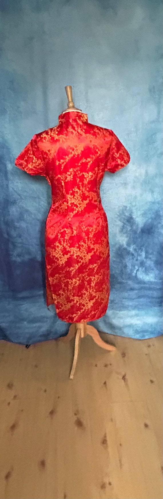 Gorgeous vintage red and gold 1980s Chinese Style… - image 6