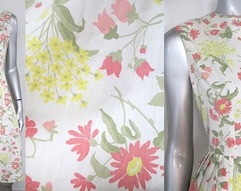 Fit & flare-jurk van katoen met bloemenprint uit de jaren 50