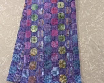 Handwoven Squares Towel - Blue