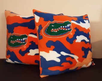Game Day Vibes Fall Tailgate Gators Football Lover Funny Throw Pillow Multicolor 18x18