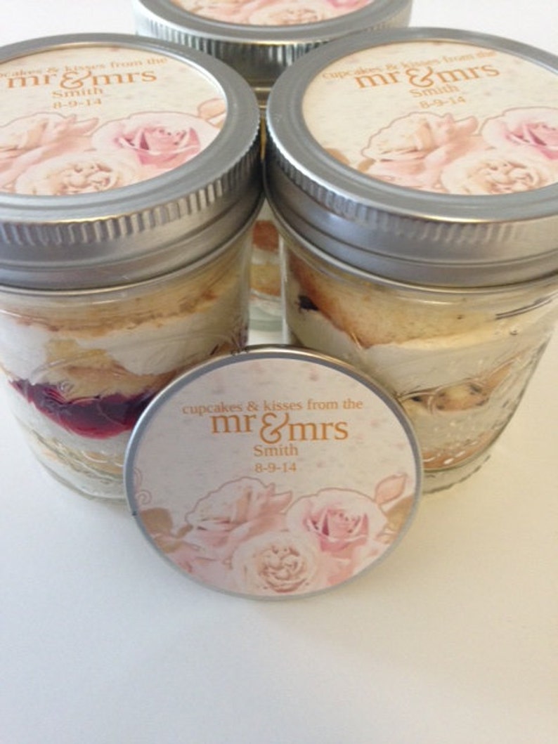 6 8oz Cupcakes In A JarMason JarsWedding FavorsBridal Etsy