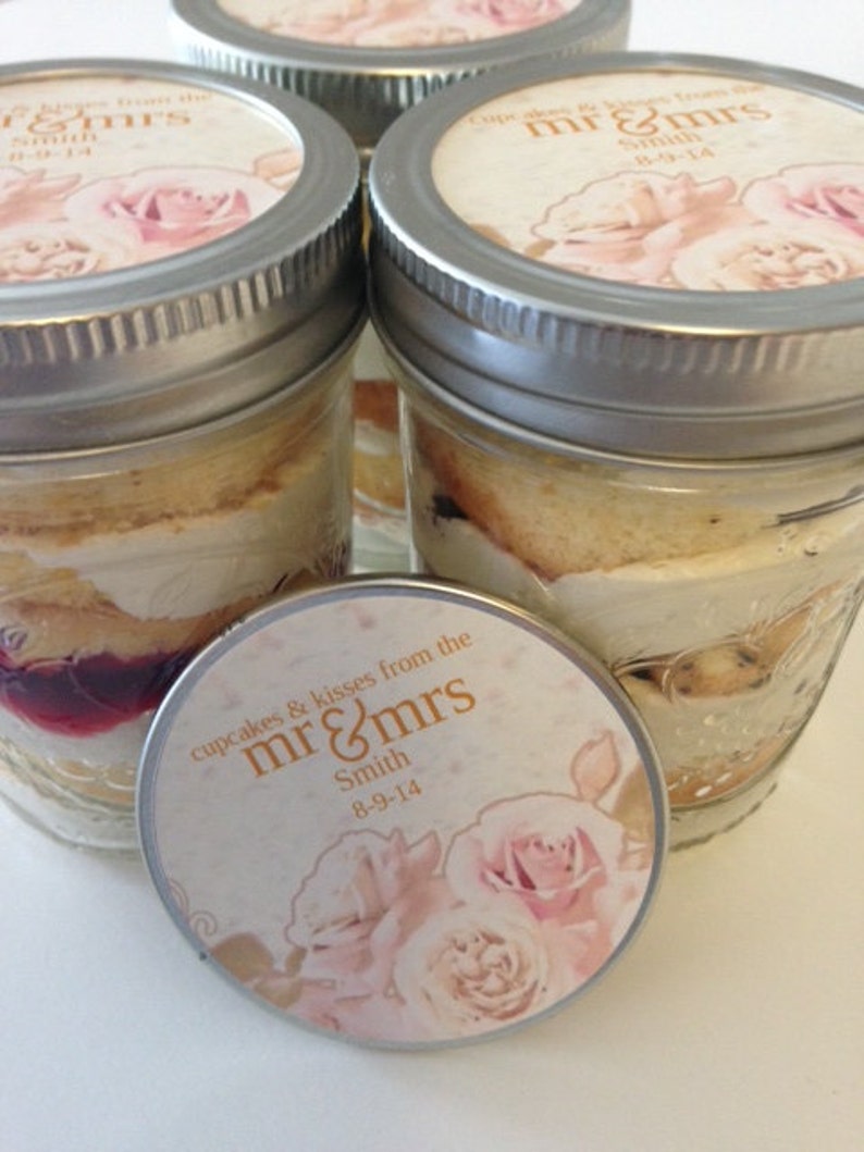 6 8oz Cupcakes In A JarMason JarsWedding FavorsBridal Etsy