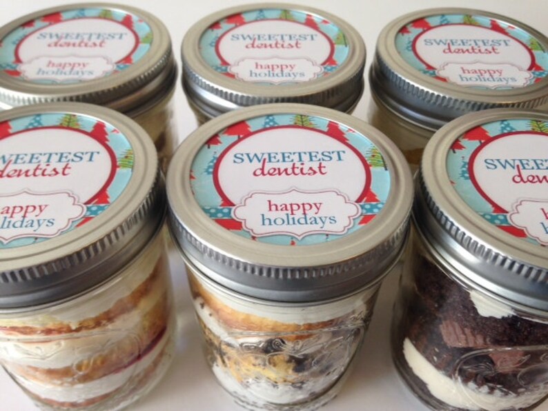 6 8oz Cupcakes In A JarMason JarsChristmasChristmas Etsy