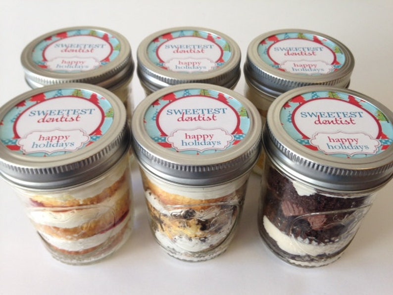 6 8oz Cupcakes In A JarMason JarsChristmasChristmas Etsy