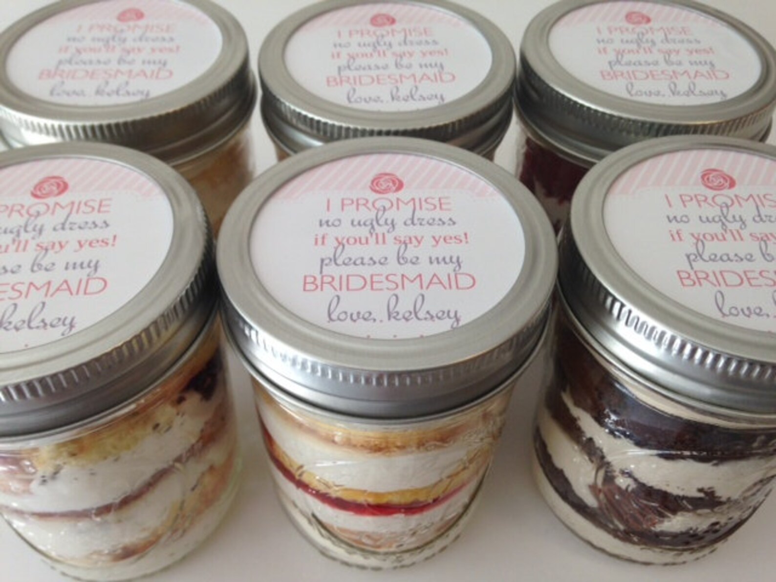 4 8oz Cupcakes in A Jarmason Jarsbridesmaidmaid of Etsy