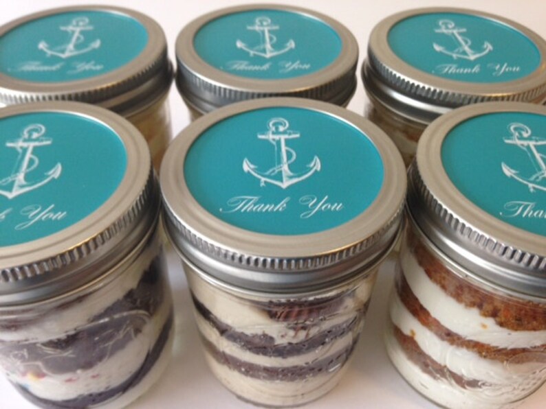 6 8oz Cupcakes In A JarMason JarsWedding FavorsBridal Etsy