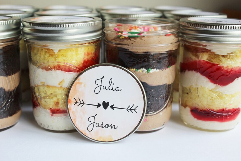 Cupcakes in A Jarmason Jarsengagementwedding Favorsbridal Etsy