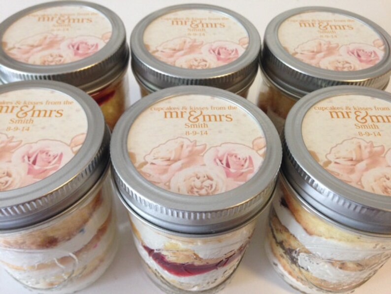 6 8oz Cupcakes In A JarMason JarsWedding FavorsBridal Etsy