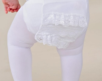 Lacy Rhumba Tights- White or Ivory
