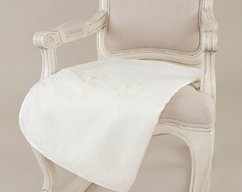 Memory Ivory Lace Christening Blanket, Ivory Baby Blanket