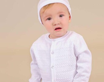 Aiden Cotton Sweater Christening, Baptism, Blessing Outfit