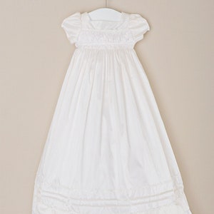 Jessa Silk Christening, Baptism, Blessing Gown with Bonnet
