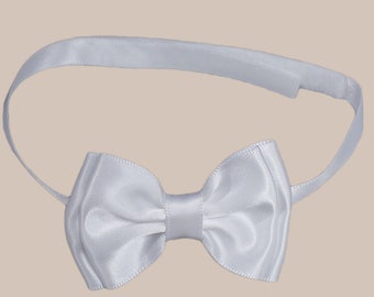 Satin Baby Bow Tie, Infant Bow Tie, Satin Bow Tie, Bow Tie