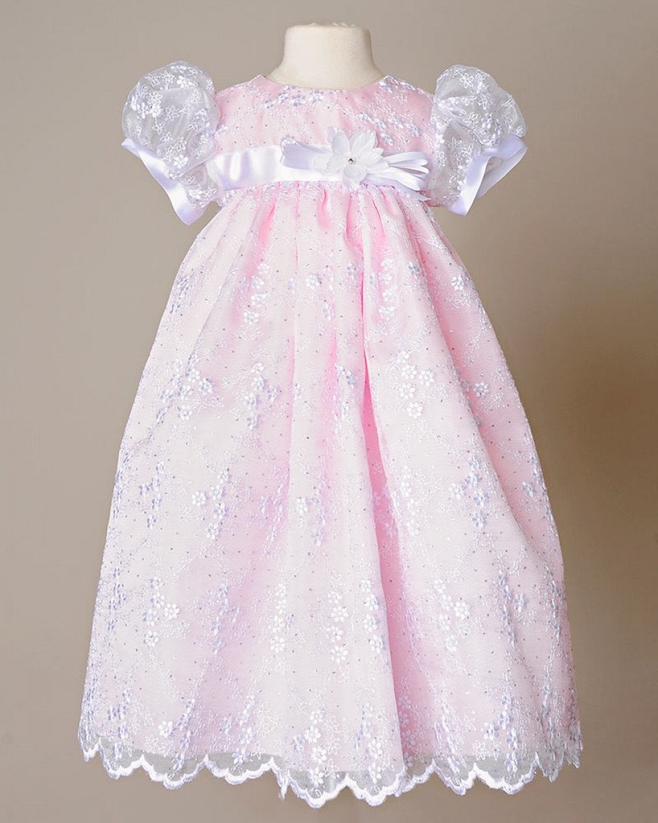 open lace back dress Champagne Tulle Newborn Baby Girls Baptism Dress 1st Birthday Newborn   Mega Mart Center