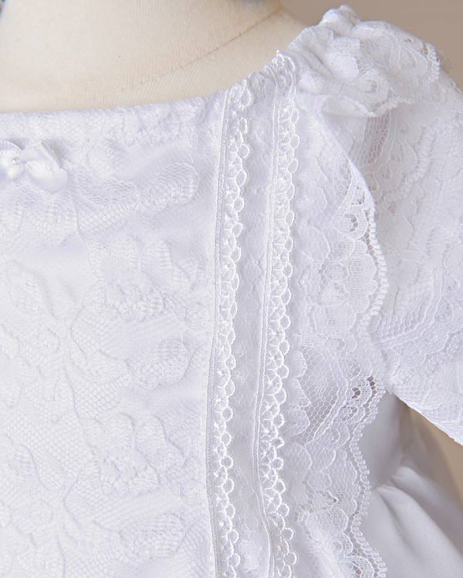 Silk Taffeta Short baptism dress main image 0