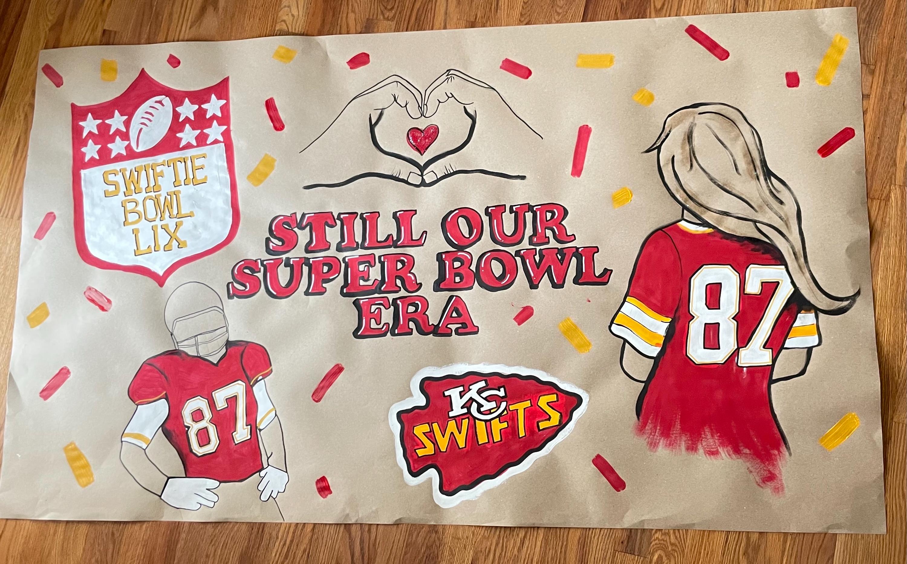 KC Chiefs Banners Hand Painted for Super Bowl - Etsy