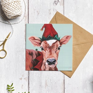 Kerstkaart Jersey Koe