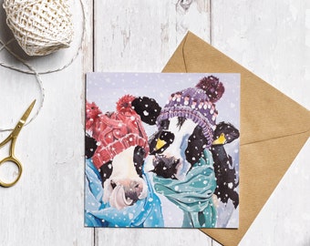 Dairy Cow Fun Christmas Card