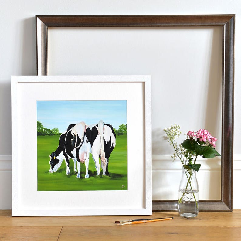 Anniversary Dairy Cow Art Print image 1