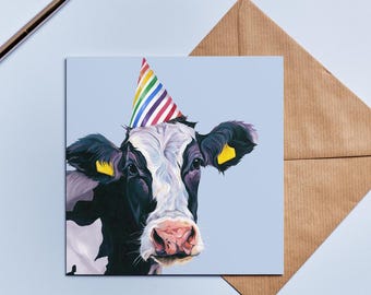 Cow Birthday Card