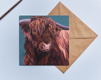 Highland Bull Card for him