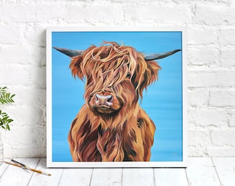 Highland Calf Painting