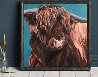 Highland Bull Original Painting