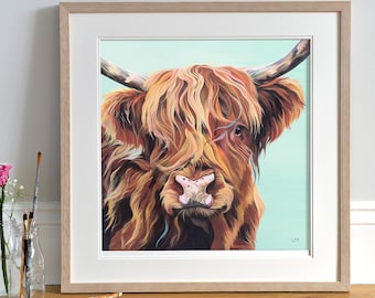 Highland Cow Fine Art Print: Limited Edition Scottish Cattle Portrait