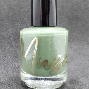 Nail Foil-age - Leaf Green Shimmer Indie Nail Polish