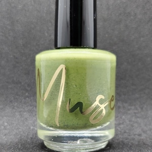 Shirley - Green Flakie Crelly Indie Nail Polish
