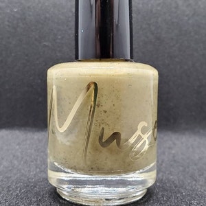 Hayley - Mustard Flakie Crelly Indie Nail Polish