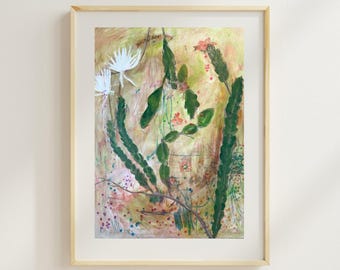 Mommy's Queen of the Night Cactus- 8" x 10" Fine Art Print