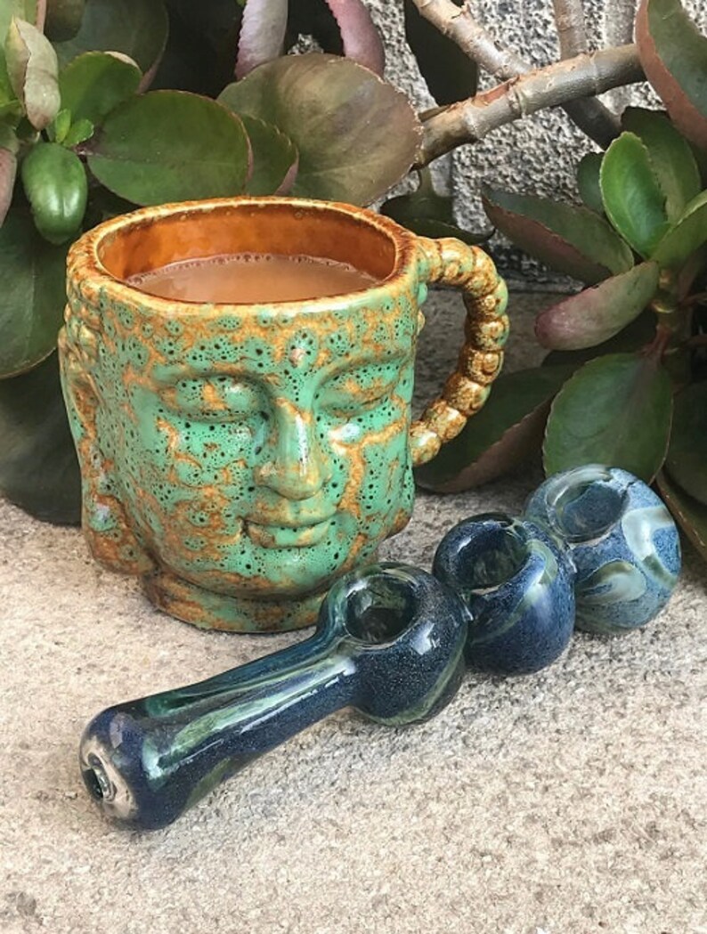 Triple Bowl Pipe Glass Smoking Pipe Glass Tobacco Pipe Etsy