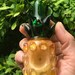 Glass Pineapple Pipe, Glass Smoking Pipe, Glass Tobacco Pipe, Spoon Pipe, Hand Blown Tropical Gift Smoker Pipe Bowl 
