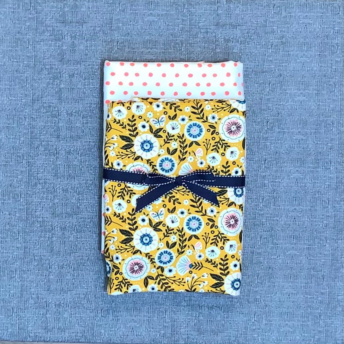 2 Pack of Extra Large Receiving Blankets Modern Mustard Etsy