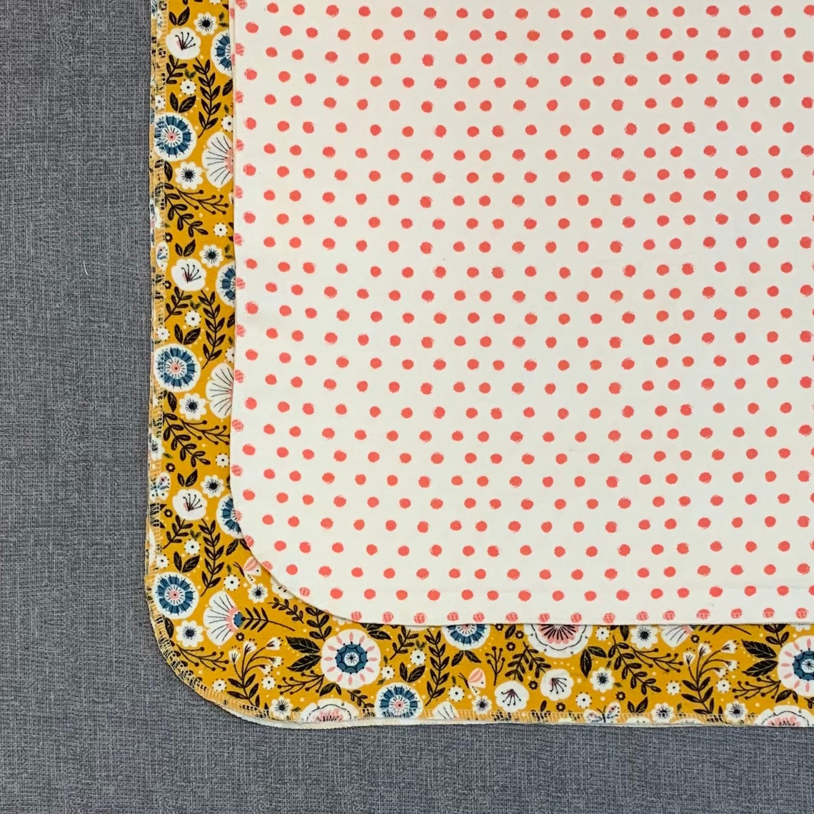 2 Pack of Extra Large Receiving Blankets Modern Mustard Etsy
