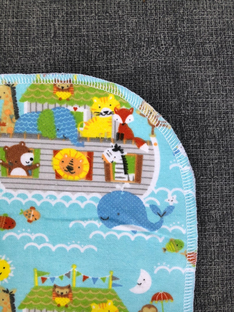 2 Pack of Extra Large Receiving Blankets Noahs Ark and Etsy