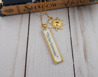 Sun Summoner Grisha copper Key pendant Darkling Shadow and Bone necklace