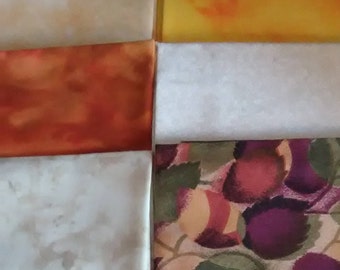 FAT QUARTER VARIETY/ 18" X 22" Fabric Cuts/ 6 Different Patterns/Designs/ Floral and More