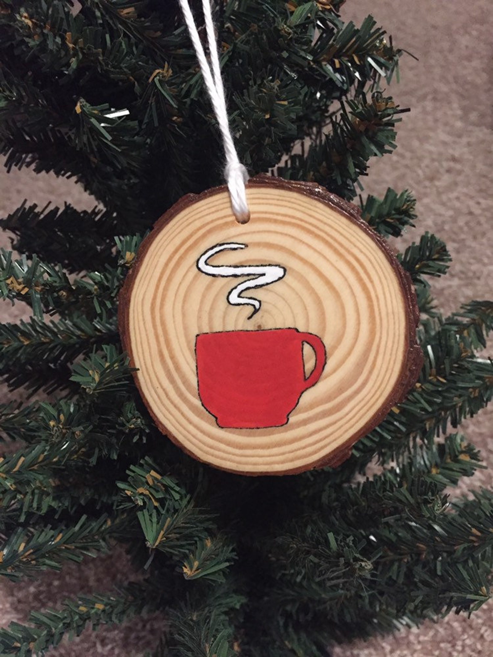 Coffee Cup Christmas Ornament Tea Cup Ornament Etsy